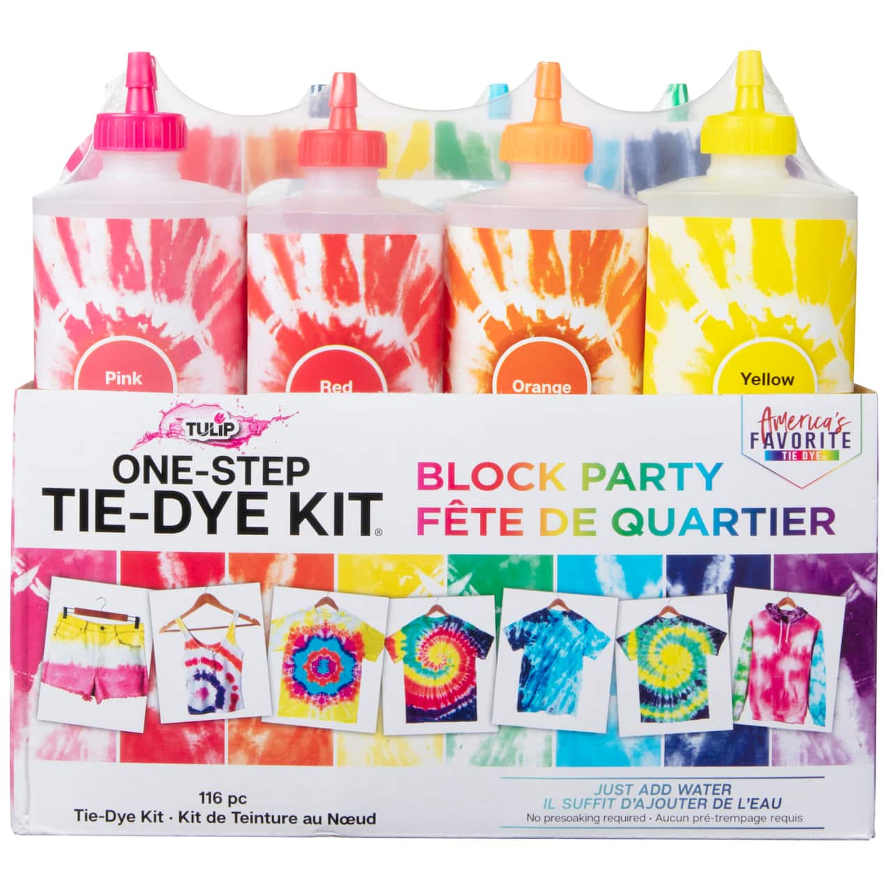 4 Pack: Tulip® Block Party One-Step Tie-Dye Kit